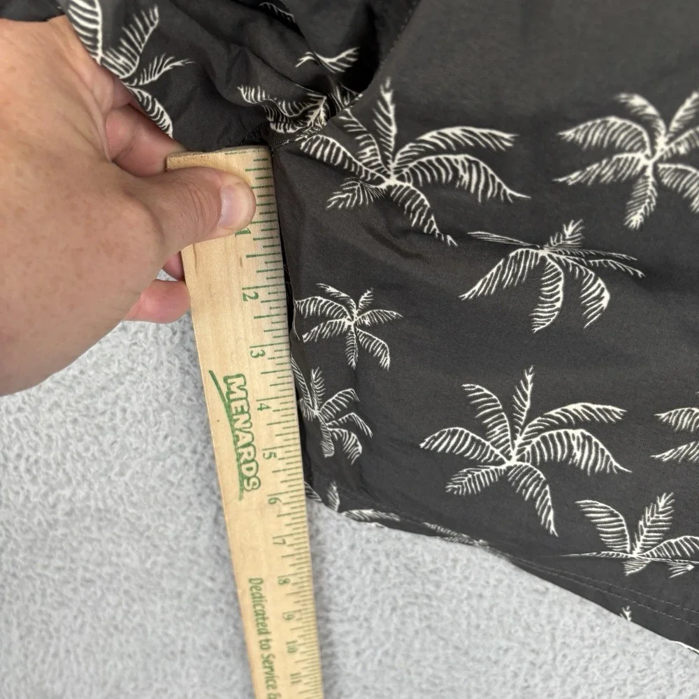Katin Board Shorts Mens Large Black 34x6 Palm Tree Tropical Swim Trunks Beach